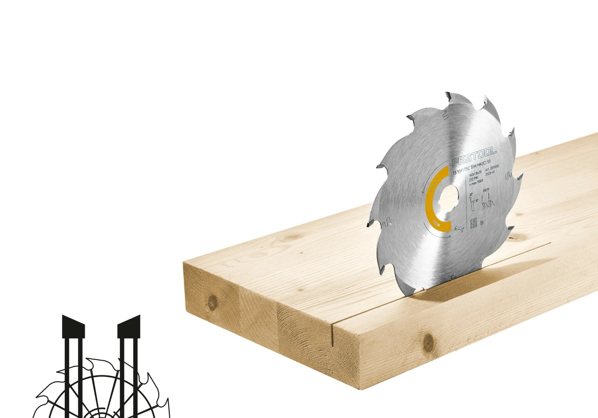 Festool HW 160x1,8x20 PW12 4 Festool HW 160x1,8x20 PW12 - Image 2